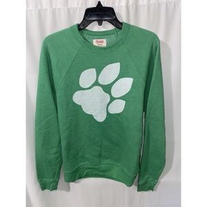 Homage Ohio University OU Bobcats Paw Green Crewneck Sweatshirt Medium